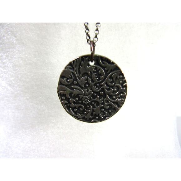 American Eagle Silver Tone Charm Chain Necklace 36" Boho Cottagecore Pendant - Picture 2 of 6